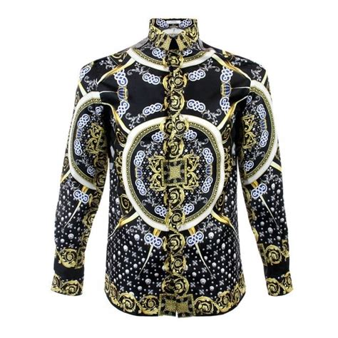 versace trend base stamped nero shirt|versace shirts for women.